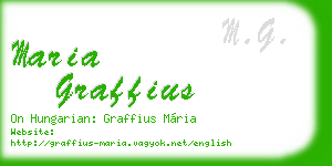 maria graffius business card
